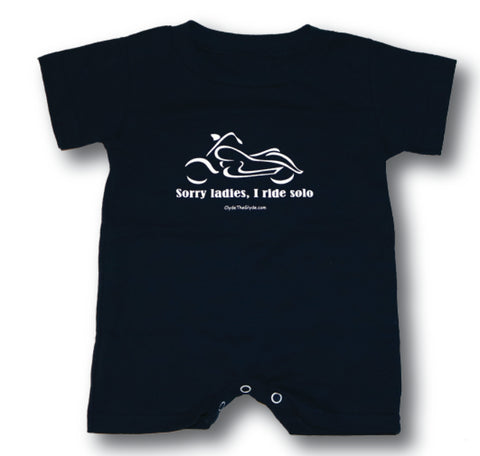 Sorry Ladies, I Ride Solo - Baby romper