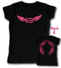 Biker Angel (front and back design) - Toddler T-Shirt