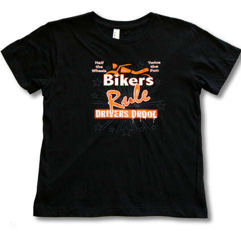 Bikers Rule, Drivers Drool - Youth T-Shirt