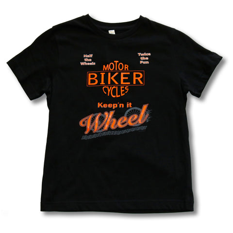 Motorcycles Biker Keep'n it Wheel - Youth T-shirt